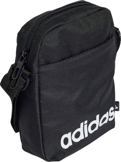 Çantë adidas Linear Org JE8341, me zinxhir, materiale të ricikluara, e zezë
