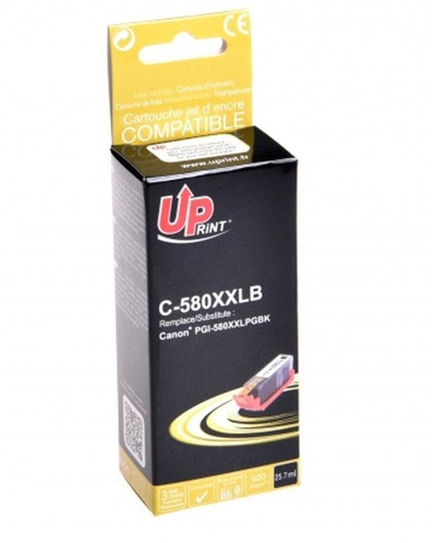 Katrushë boje Uprint Canon PGI 580 XXL BK, zëvendësuese, e zezë