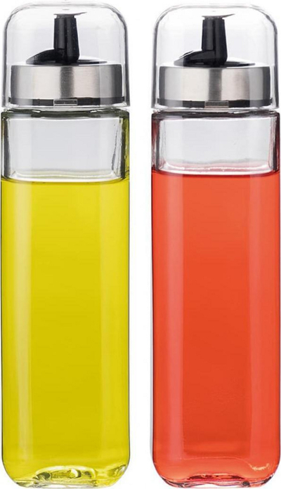Set mbajtësish për erëza, uthull dhe vaj KingHoff, 4 copë, transparente
