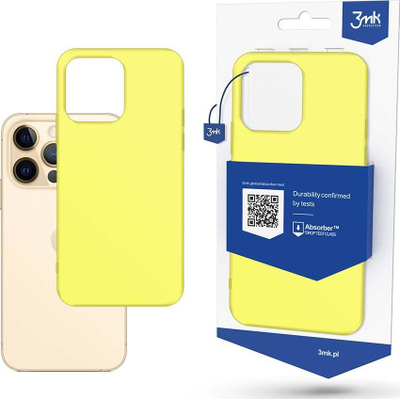 Kuti mbrojtëse 3mk Matt Case për iPhone 13 Pro Max, e butë, rri fiks, ngjyrë lime