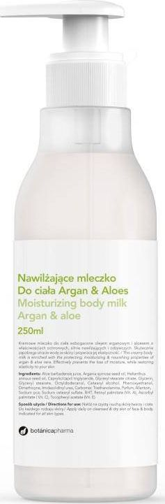 Locion trupi Botanica Botanicapharma, me argan edhe aloe, 250 ml