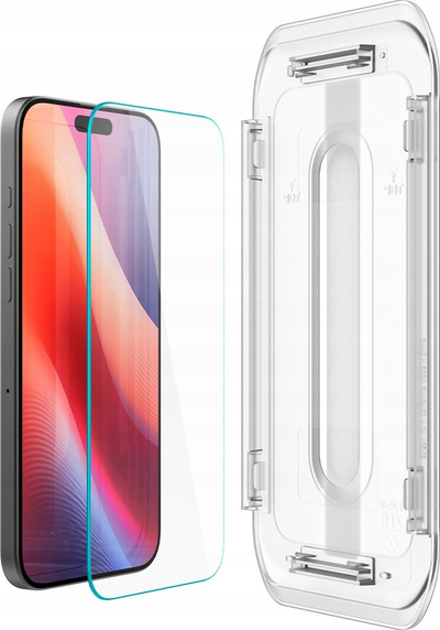 Mbrojtës ekrani Spigen GLAS.tR EZ Fit për iPhone 16, 2 copa, i pastër