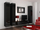 Komodinë TV Cama Meble Vigo 140, 140 cm, MDF, e zezë