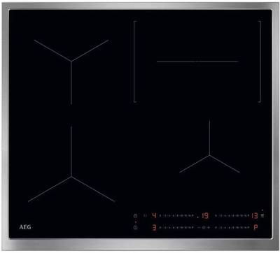 Plitë me induksion AEG TO64IC0CXB, 60 cm, me prekje, e zezë me kornizë inoksi