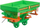 Lodër aksesor Bruder Amazone Fertilizer Spreader, për traktorë Profi, jeshile