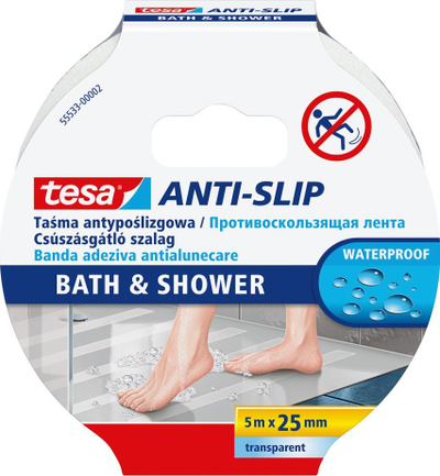 Shirit anti rrëshqitës Tesa H5553302, i tejdukshëm, rezistent ndaj ujit