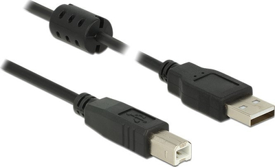 Kabllo USB DeLOCK 82696, USB 2.0 A në B, 1m, i zi