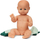 Kukull për banjo David Bath Time Doll, 36 cm, me pelerinë, jeshile