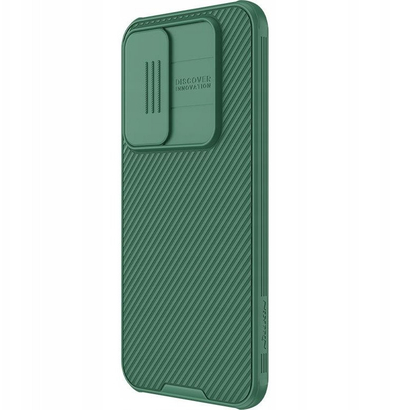 Mbulesë telefoni Nillkin CamShield Pro për Samsung Galaxy S23 FE, me kapak kamere me rrëshqitje, jeshile