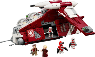 Lodër LEGO Star Wars 75354 Coruscant Guard Gunship, 1083 pjesë, 9+, e kuqe e bardhë