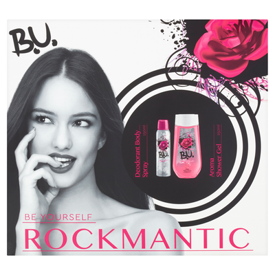 Set B.U RockMantic, deodorant 75 ml + xhel për dush 250 ml