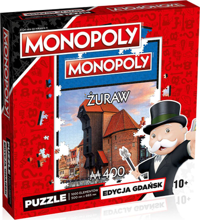 Puzzle Winning Moves Monopoly Gdańsk Żuraw, 1000 copa, 500x665mm, shumngjyrësh