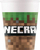 Чаши за забава Minecraft Kotëlat, сет од 8 парчиња, 200 ml, декор за маса