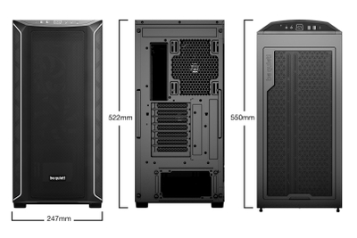 Kuti PC be quiet! Shadow Base 800 DX, E ATX, ARGB, xham i errët
