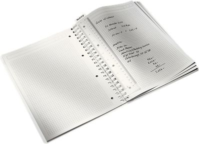 Fletore spirale Leitz WOW, A4, 80 gsm, blu