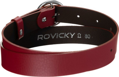 Ремен за жени Rovicky, природна кожа, 2.7 cm, црвен
