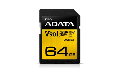 Мемориска картичка ADATA Premier One SDXC, 64GB, Class 10 UHS II U3 V90