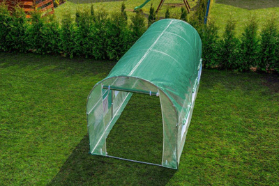 Serë tunel Green me dritare, 7 m², 3.5 x 2 x 2 m, jeshile