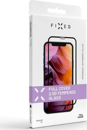 Xham mbrojtës FIXED FullGlue-Cover për Infinix Hot 30i, 2.5D, i zi