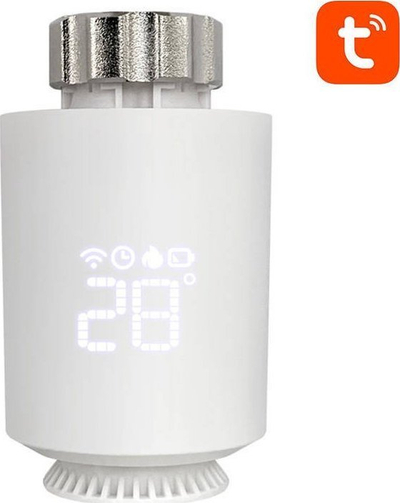 Kokë termostatike e zgjuar Avatto TRV06, Zigbee 3.0, Tuya Smart, e bardhë