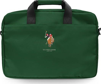Торба за лаптоп US Polo Assn, 15", зелена