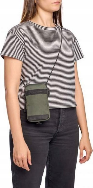 Çantë crossbody Manfrotto Street, për aksesorë dhe smartphone, e zezë