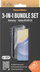 Set mbrojtës PanzerGlass 3 në 1, Ultra Wide Fit D3O, për Samsung Galaxy A15 A15 5G, transparent