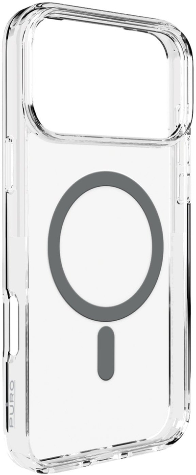 Këllëf telefoni Puro për iPhone 17 Pro, MagSafe, transparent gri