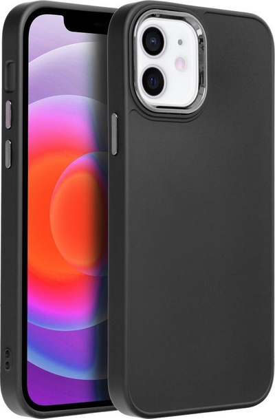 Mbulesë telefoni FRAME Case për iPhone 12 Pro, TPU, mbron anët, e zezë
