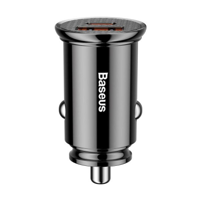 Karikues makinë Baseus Circular CCALL-YS01, 1x USB A, 1x USB C, 5 A, i zi