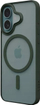 Kapak telefoni iLeraGo ColorAnt Clear, për iPhone 16 6.1", MagSafe, jeshile e errët