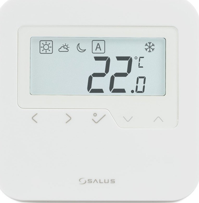 Termostat wireless Salus HTRS RF30 Kc171 Daily, programim ditor, i bardhë