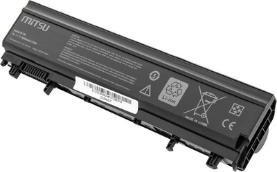 Bateri laptopi Mitsu për Dell Latitude E5440 E5540, 6600mAh, 11.1V, e zezë