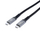 Dviced USB4 Braided Cable, 80 Gbps, 240 W, (Thunderbolt Compatible), 1m, Black