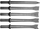 Set daltash për çekiç pneumatik NEO, 5 copë, metal, gri