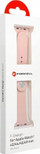 Rrip ore FORCELL F-Design FA01 për Apple Watch 42-49mm, silikon, që s’ka problem me ujë, bezhë pudër