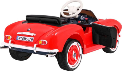 Makine elektrike BMW 507 Retro, për kalamaj 3+, me telekomandë, e kuqe