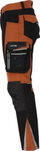 Pantalona kominuese Lahti Pro L4054502, seri Stretch, kafe e zezë