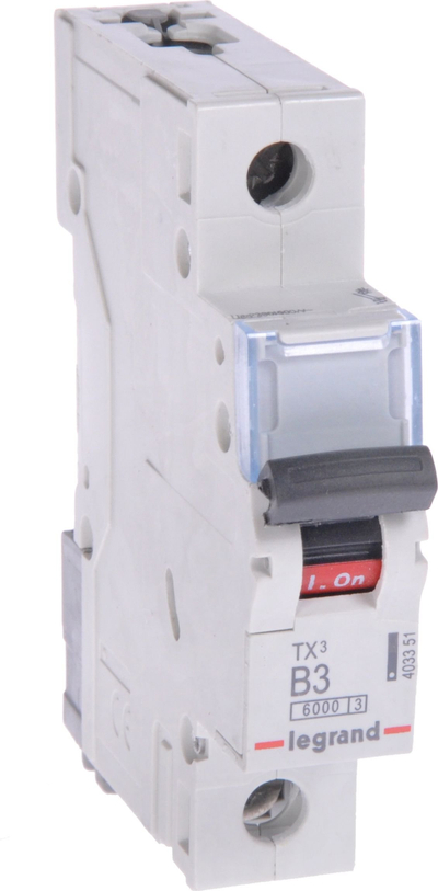 Ndërprerës automatik Legrand TX3 S301, 1P B 3A, 6kA AC, gri