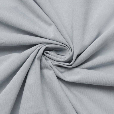 Çarçaf fitted Matex Jersey me gomë, 140x200 cm, pambuk, gri argjendi