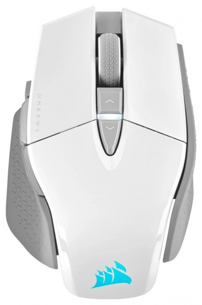 Maus gaming Corsair M65 RGB Ultra Wireless, pa tela, DPI i lartë, i bardhë