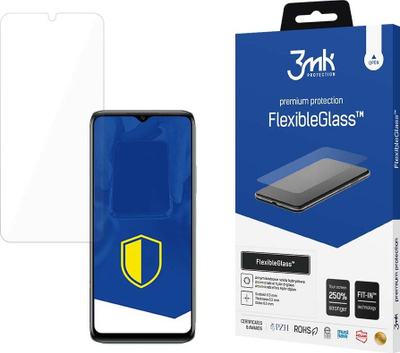 Mbrojtës ekrani 3MK FlexibleGlass për Infinix Hot 20 5G, xham hibrid, fortësi 7H, transparent