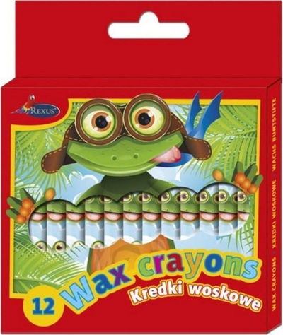 Set i ngjyrave Rexus WAX Crayons, 12 ngjyra