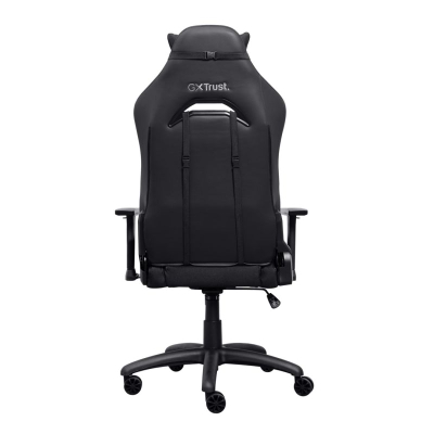 Karrige gaming Trust GXT 714 RUYA, me mbështetje për qafën dhe mesin, mban deri 150 kg, e zezë