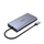 USB Hub Unitek D1019B, 8-në-1, 100W PD, alumini, i hirtë