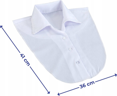 Jakë bluze pa mëngë, 65% poliester 35% pambuk, 41x36cm, e bardhë
