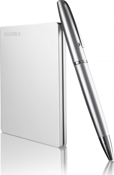 Hard disk i jashtëm Toshiba Canvio Slim, 1TB, USB 3.0, ngjyrë argjendi