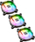 Set ventilatorë Lian Li BR120 Digital RGB PWM, 3 copë, të hirtë