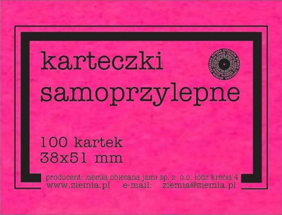 Fletëngjitëse Promised Land Self-Adhesive Notes Fluo, 38x51mm, 100 fletë, rozë