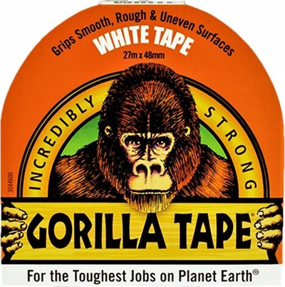 Shirit ngjitës Gorilla Tape i bardhë, 27 m, 48 mm